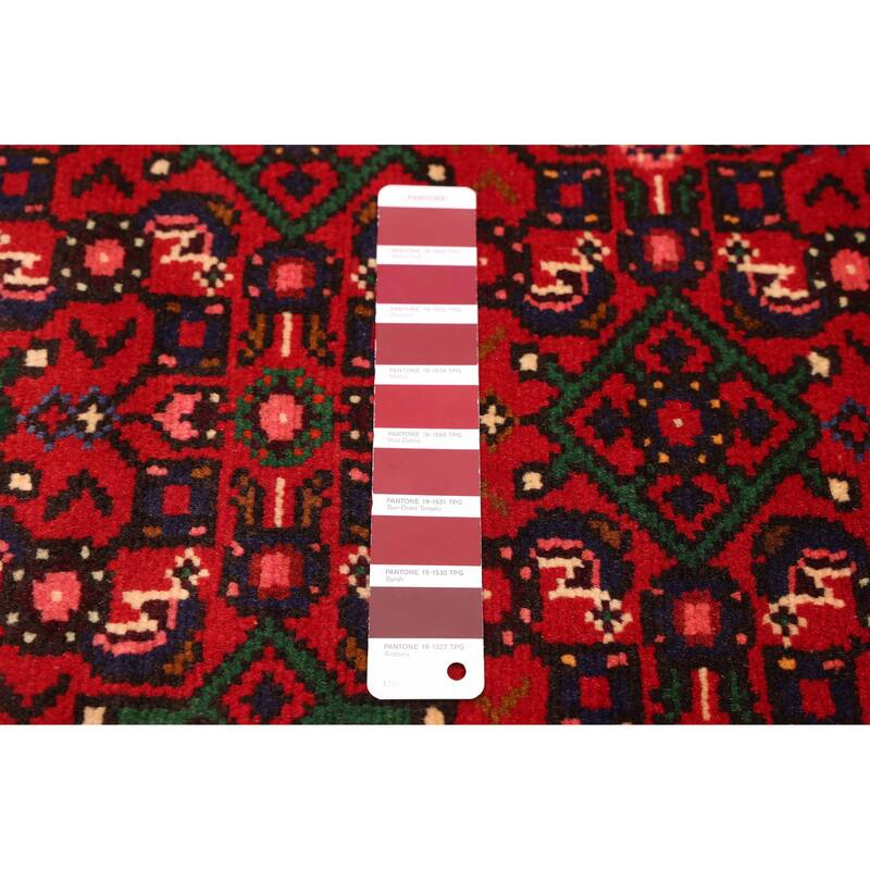 ECARPETGALLERY Hand-knotted Andelz Red Wool Rug - 2'9 x 9'11