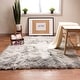preview thumbnail 2 of 155, Silver Orchid Parrott Faux Fur Sheepskin Area Rug 2' X 3' - Gray