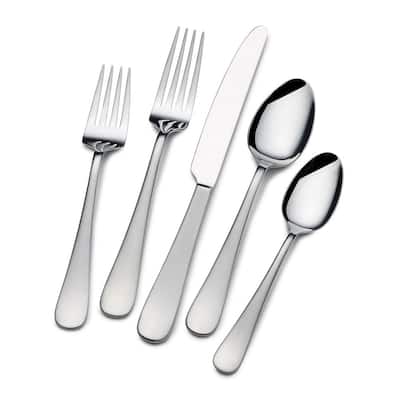 Mikasa Gourmet Basic 18.0 Satin Symmetry 45 Pc Flatware Set