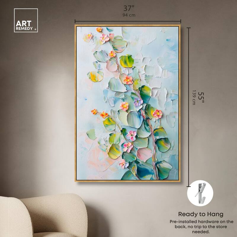 Textured Tendrils I Canvas by Art Remedy