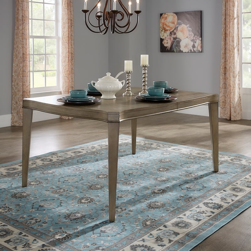 Fiona Antique Taupe Wood Extending Dining Table by iNSPIRE Q Classic
