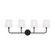 preview thumbnail 3 of 4, Dawson 4-light Bath/ Vanity Fixture