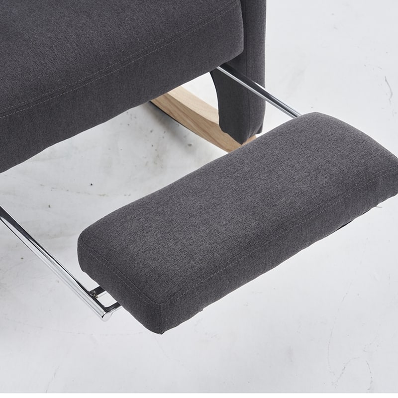 Rocking Chair With Adjustable Footrest