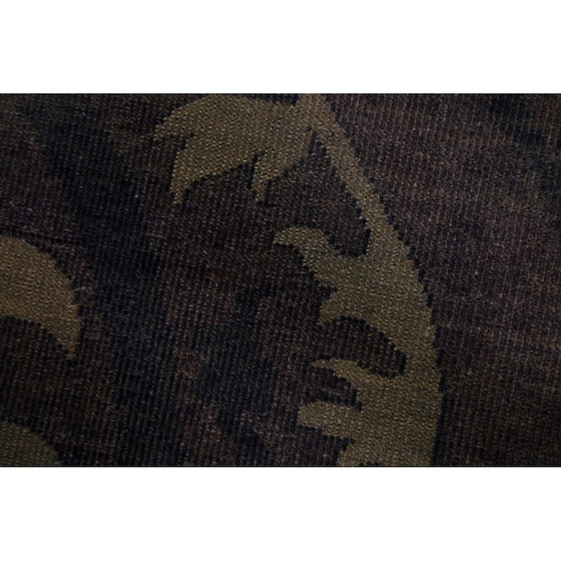 Abstract Oriental Area Rug Handmade Wool Carpet - 5'0" x 7'10"