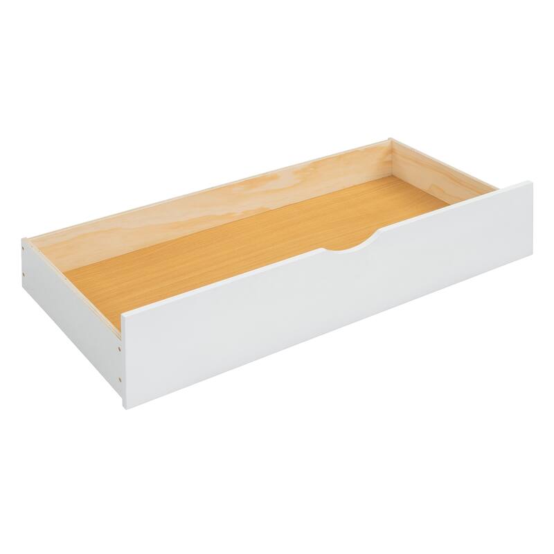 Queen Size Curved Wingback Platform Bed with 2 Drawers and Trundle Bed