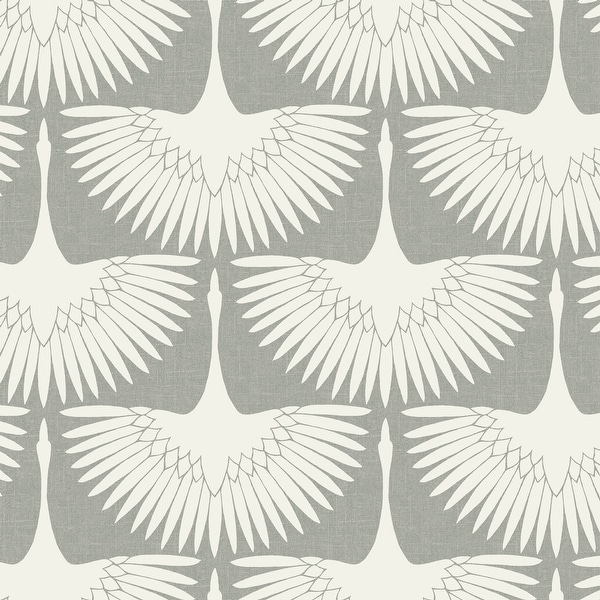 Feather Flock Peel And Stick Wallpaper On Sale Overstock 27543620 Looking for real flocked velvet wallpaper? tempaper