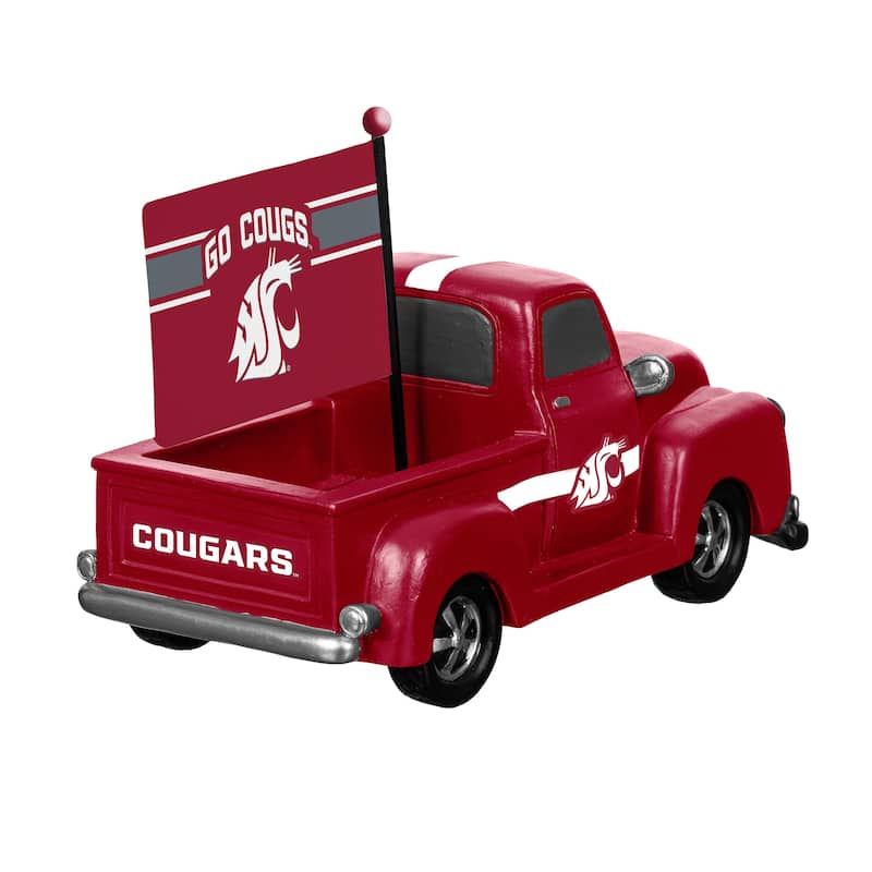 NCAA Rally Truck Garden Statue with Team Flag