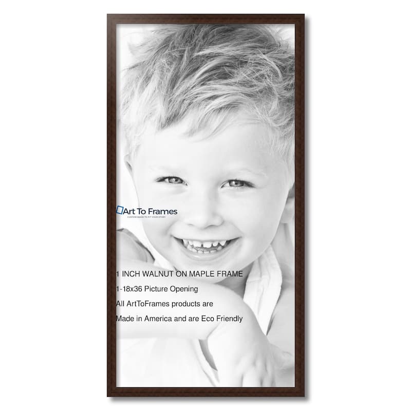 ArtToFrames Classic Waves 18x36 Inch Picture Frame, 1.00 Inch Wood Poster Frame Available in Multiple Colors (60823-18x36)