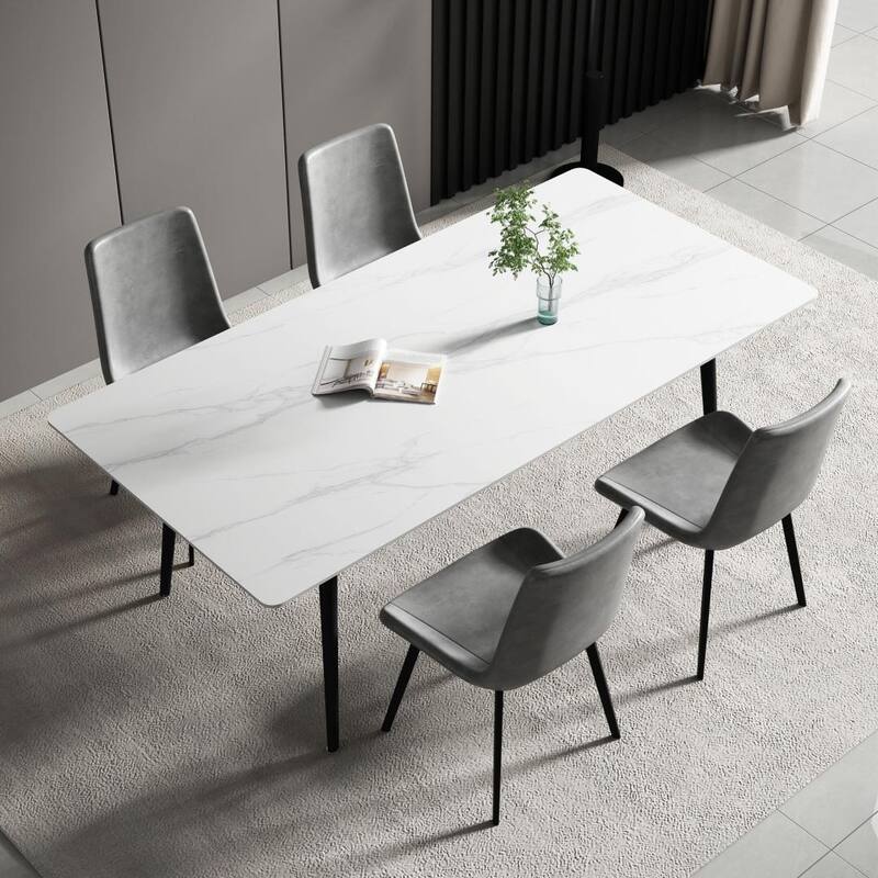 70.8'' Rectangle Dining Table with Stone Top