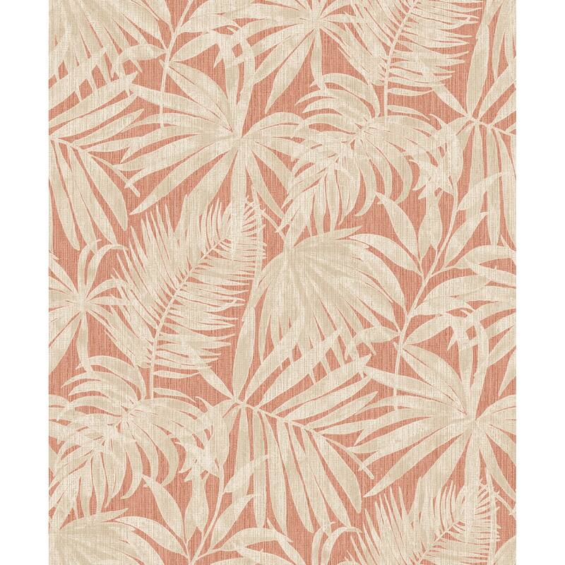 Chesapeake Sonny Rust Fronds Wallpaper