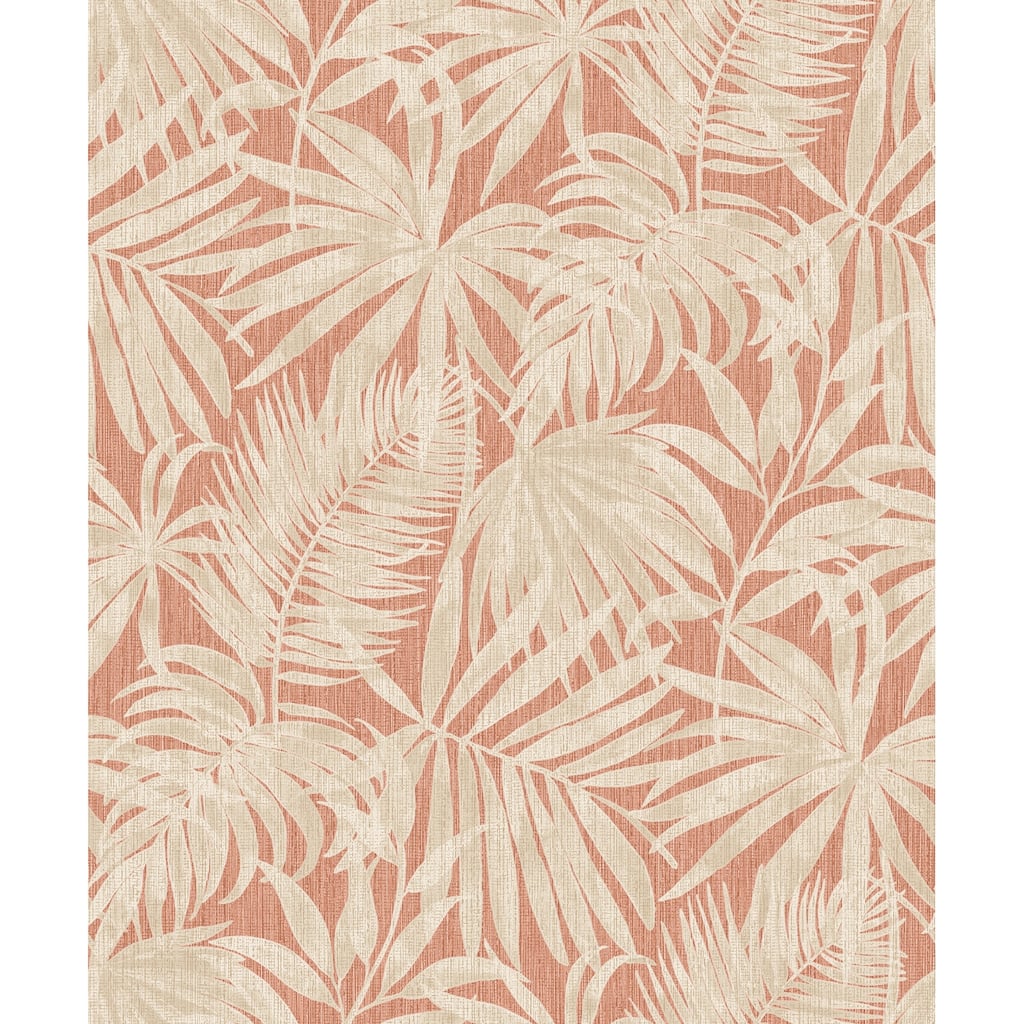 Chesapeake Sonny Rust Fronds Wallpaper