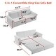 preview thumbnail 85 of 139, 93.7" Chesterfield King Pull Out Sofa Bed Sleeper Sofa with Nailhead Trim