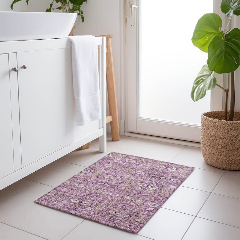 Alriri Garden-Inspired Weather Resistant Classic Meets Modern Outdoor Rug