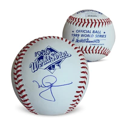 Mark McGwire Autographed 1989 World Series Signed Baseball JSA COA With UV Display Case - 8'6" x 11'6"