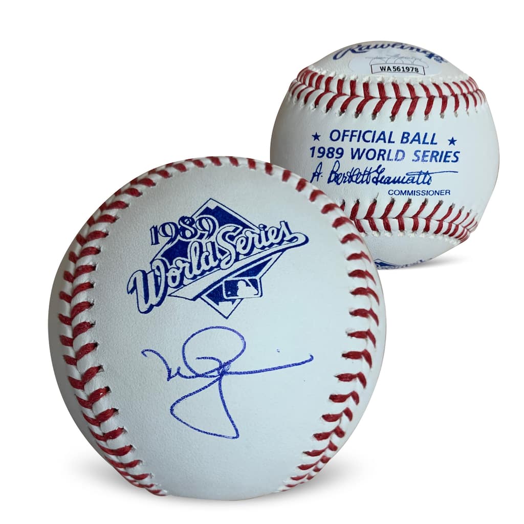Mark McGwire Autographed 1989 World Series Signed Baseball JSA COA With UV Display Case - 8'6" x 11'6"