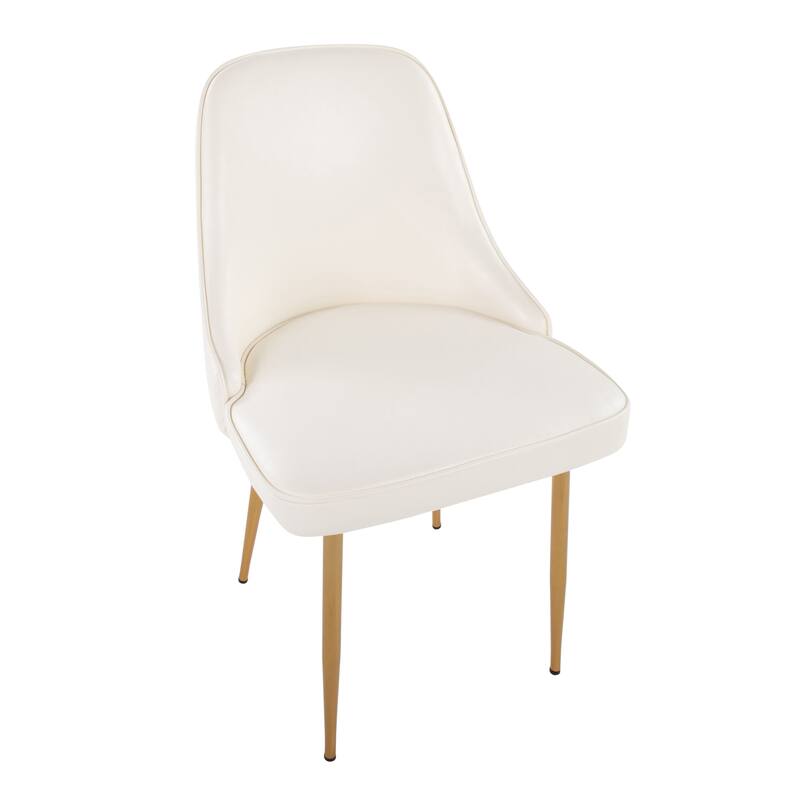 Silver Orchid Naldi Faux Leather Dining Chair - Set of 2