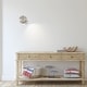 preview thumbnail 1 of 2, Eglo Buzz Wall Track Light With Matte Nickel Finish