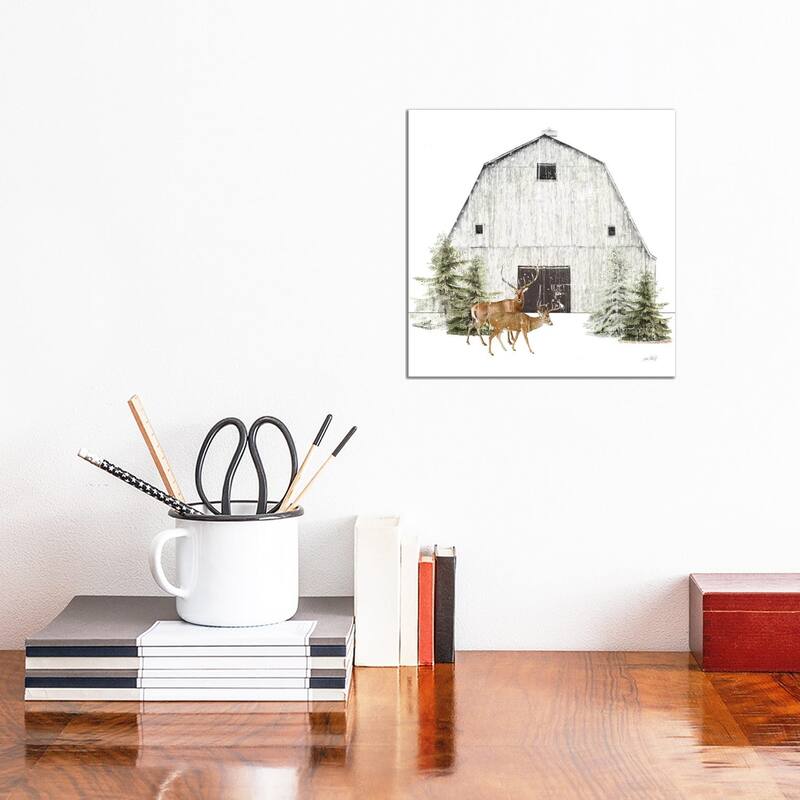 iCanvas "Wooded Holiday VI" by Katie Pertiet Canvas Print - 12x12x0.75