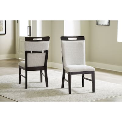 Signature Design by Ashley Neymorton Light Gray/Brown Dining Chair (Set of 2) - 20"W x 22"D x 39.5"H