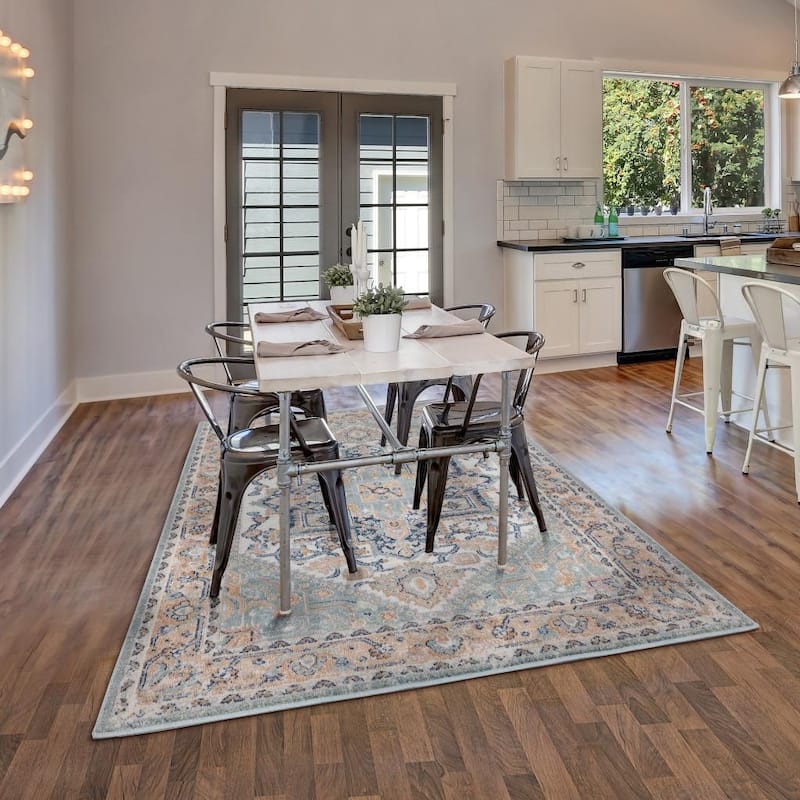 Luxe Weavers Oriental Medallion Area Rug, Stain-Resistant Carpet