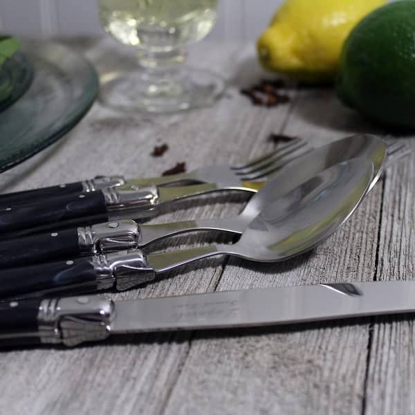 French Home 20-Piece Stainless-Steel Laguiole Flatware Set