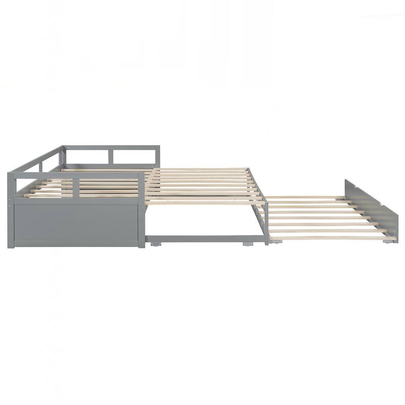 Wooden Daybed with Trundle