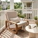 preview thumbnail 2 of 23, Christopher Knight Home - Outdoor Lounge Chair Acacia Wood with Beige Cushions 1-Piece