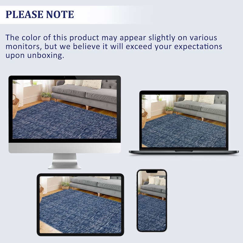 Garvee Modern Abstract Solid Area Rug