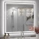 preview thumbnail 128 of 161, Large LED Bathroom mirror Tempered Glass Dimmable Anti-Fog Vanity Mirror 40x38