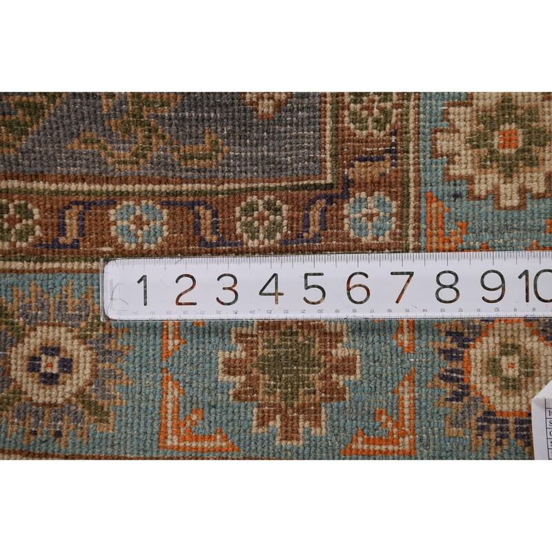 Kazak Accent Rug Hand-Knotted Oriental Wool Carpet - 3'4" x 4'10"