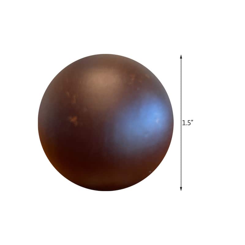 1.5"H Walnut Dark Ball Finish Lamp Finial