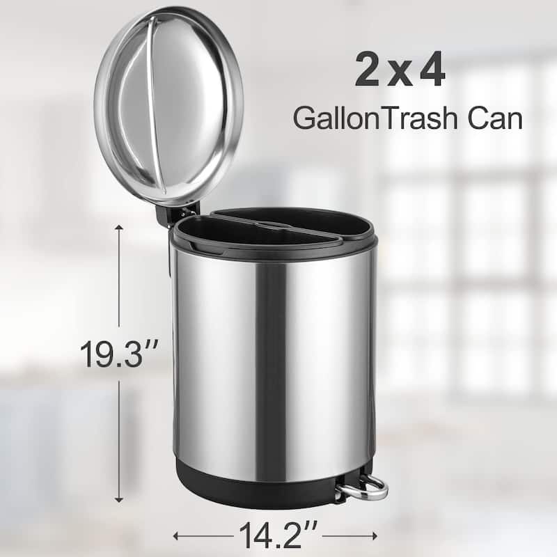 8 Gallon Kitchen Trash Can