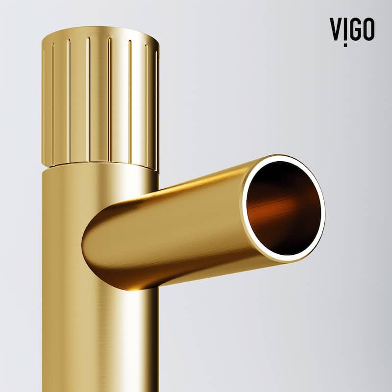 VIGO Ashford 8" H Single Handle Single Hole Bathroom Faucet