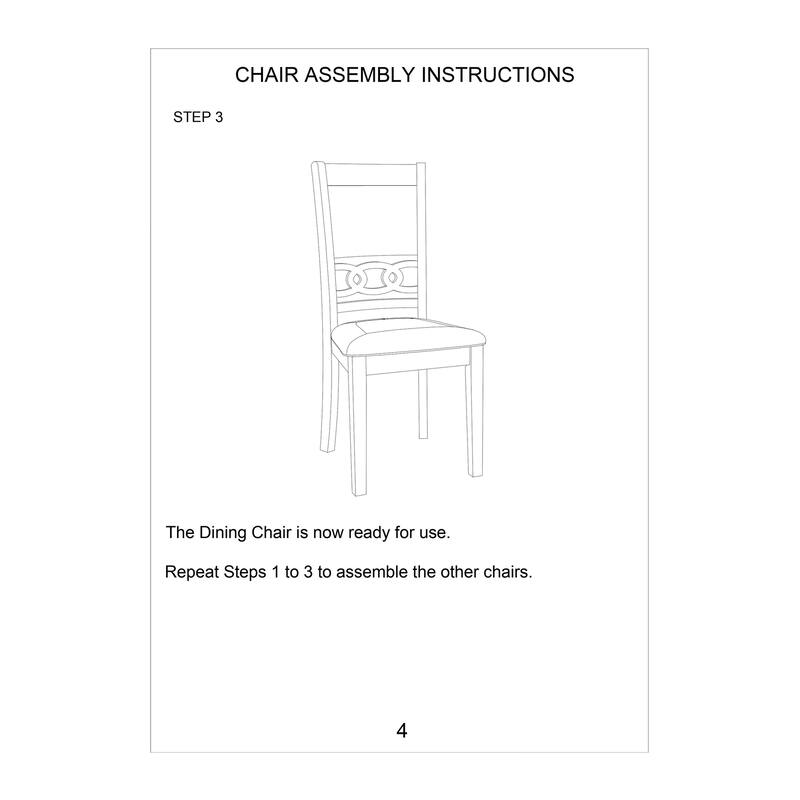 Modern Set of 2 Dining Chairs with Padded Seat and Back and Solid Wood Frame for Dining Room Living Room and Bedroom