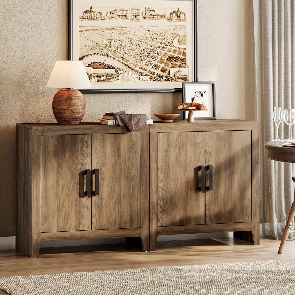 WAMPAT Farmhouse Buffet Cabinet , Versatile Sideboard for Kitchen, Dining & Living Room
