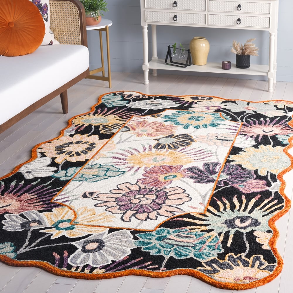 SAFAVIEH Handmade Jardin Fadya Floral Wool Rug