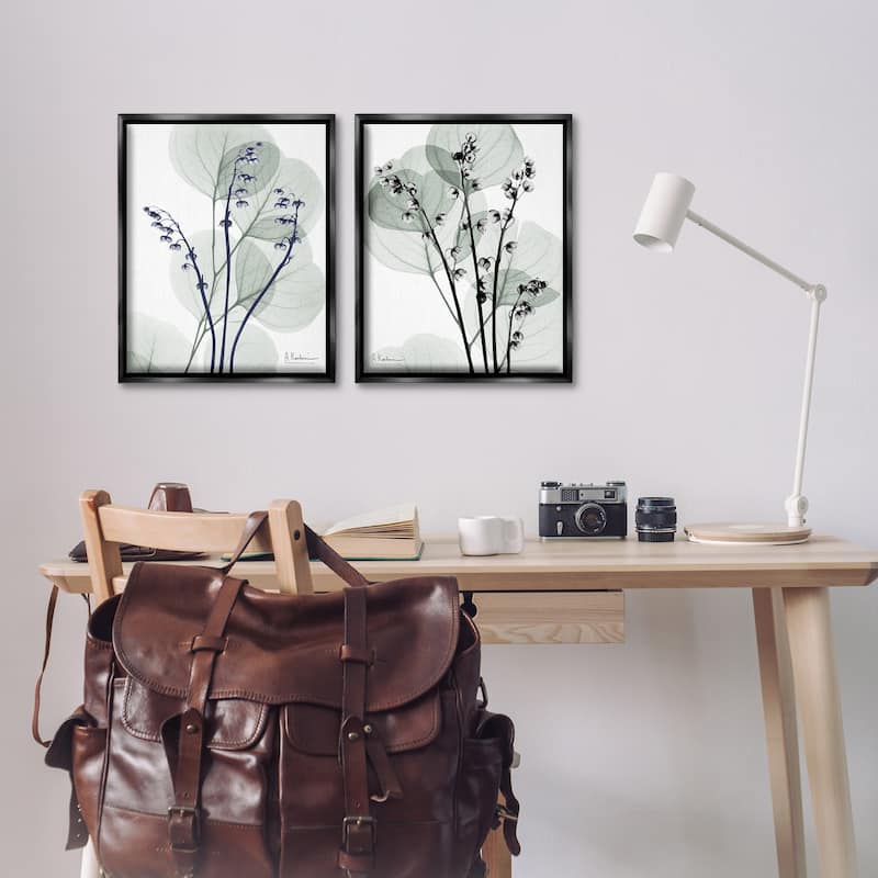Stupell Future Dusk Opaque Herbs Framed Floater Canvas Wall Art Design By Albert Koetsier (Set of 2)