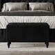 preview thumbnail 13 of 27, CraftPorch 2 Piece Bedroom Bench Set Velvet Wingback Upholstered Bed