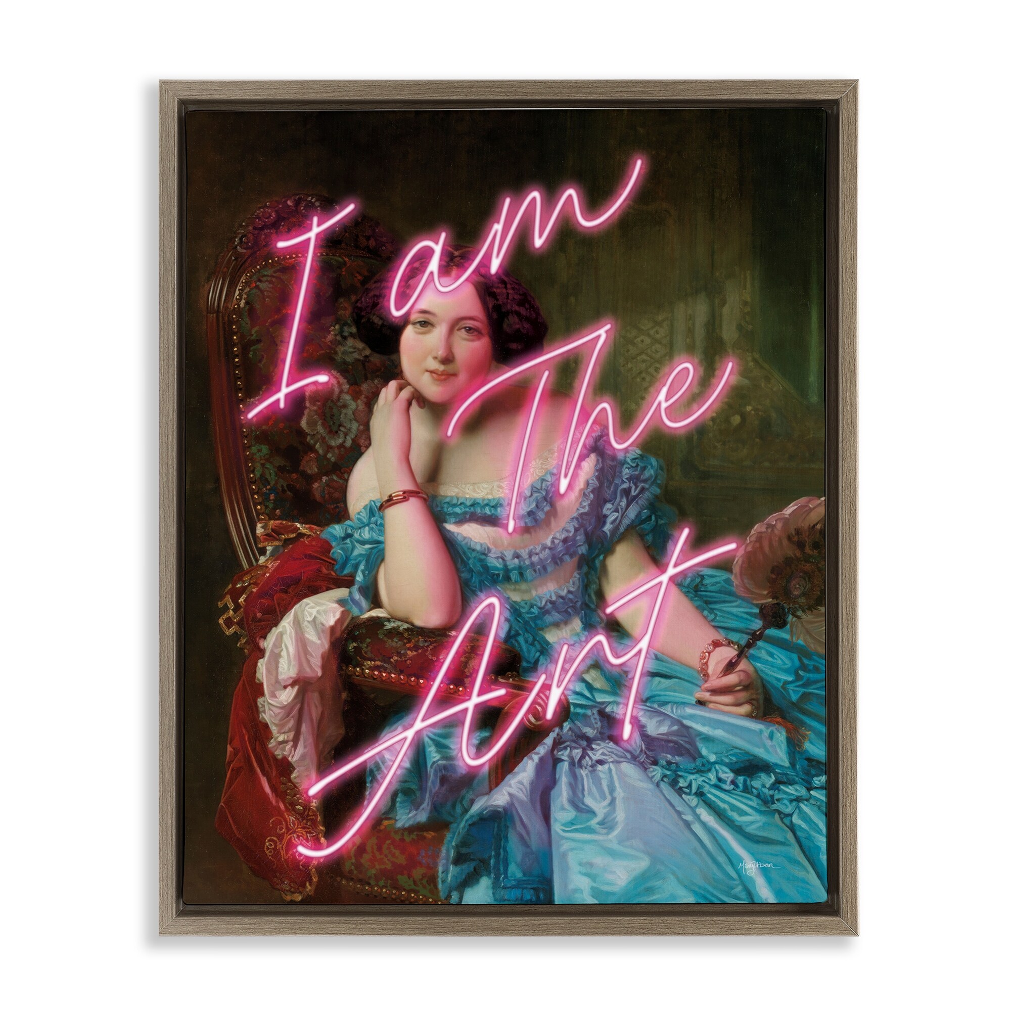 Stupell I Am The Art Portrait Framed Floater Canvas Wall Art Design By Mary Urban