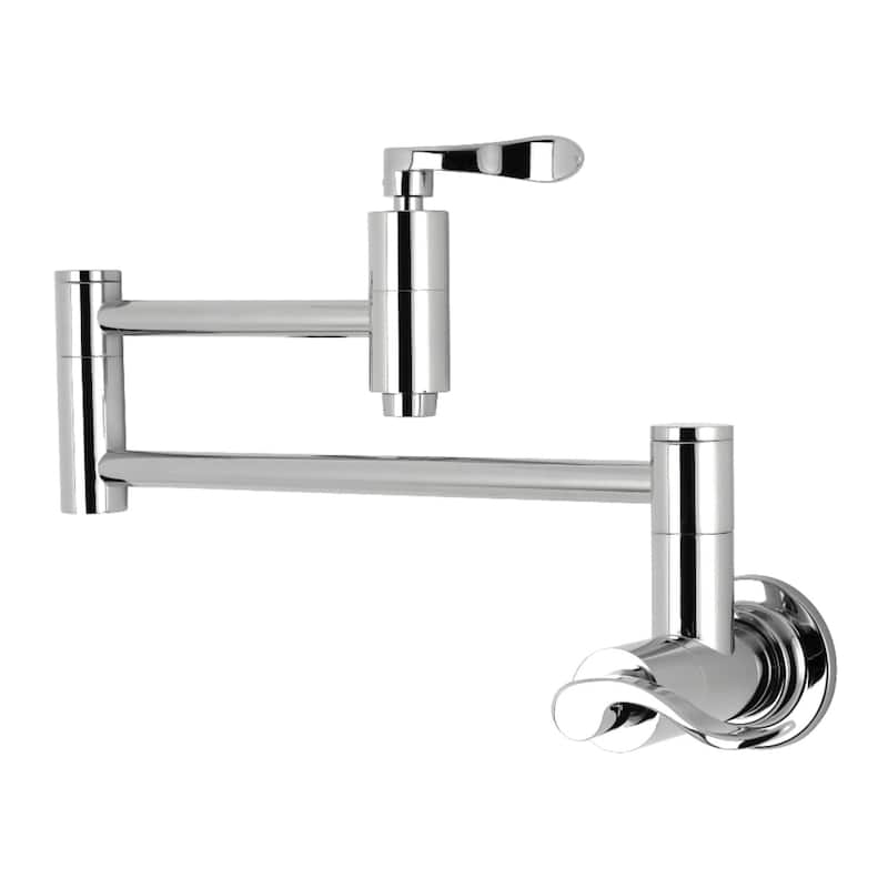 Kingston Brass NuWave Wall Mount Pot Filler Kitchen Faucet