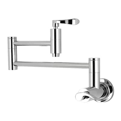 Kingston Brass NuWave Wall Mount Pot Filler Kitchen Faucet