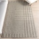 preview thumbnail 1 of 7, Nuloom Taylee Contemporary Striped Area Rug 4' x 6' - Grey