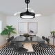 preview thumbnail 28 of 71, Bella Depot 36" Modern Retractable Ceiling Fan with Dimmable Led Light, Remote and APP Control 6-Speed Reversible DC Motor