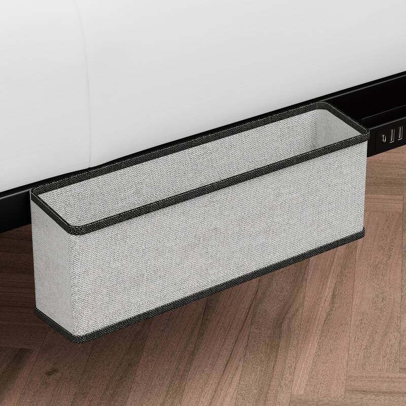 Floating Metal Platform Bed with LED & Charging Station