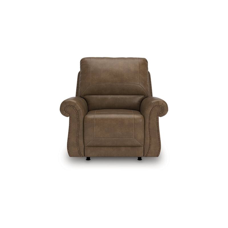 Signature Design by Ashley Shadsburne Brown Swivel Glider Recliner