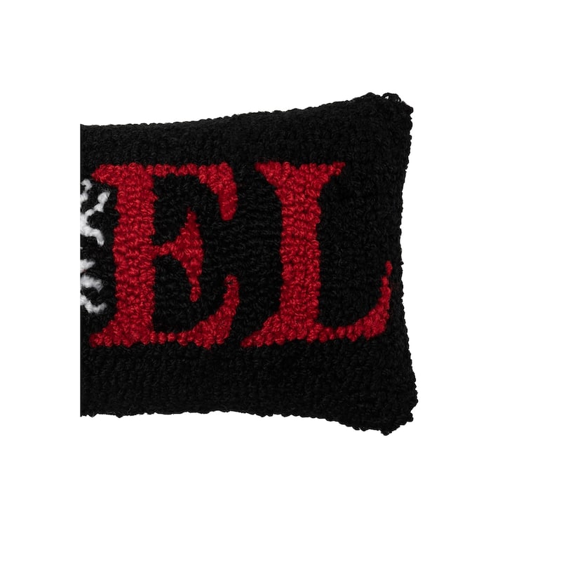 Noel Snowflake Hooked Pillow