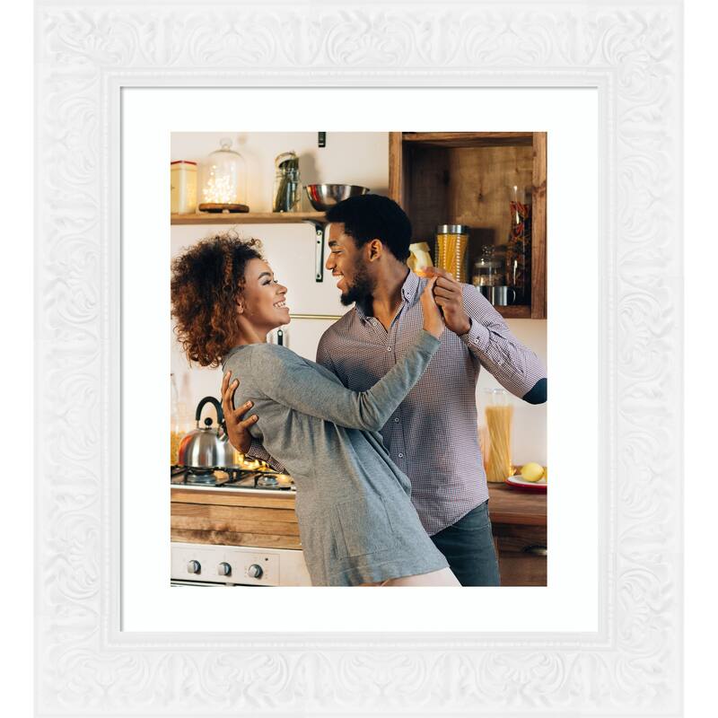 Luxe Picture Frame, Photo Frame - 20x24 Matted to 16x20 - Luxe White