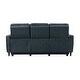 preview thumbnail 16 of 23, Abbyson Ludovic Leather Power Reclining Sofa with Power Headrest