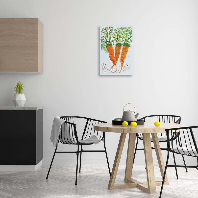 Stupell Whimsical Garden Carrots Canvas Wall Art Design By Kay Widdowson