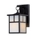 preview thumbnail 1 of 1, Coldwater 6" Wide Aluminum Outdoor Wall Light Black